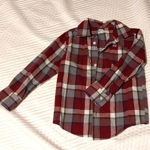 Plaid Long Sleeve Button Down Shirt